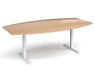 Elev8²Touch - Radial Boardroom Table - White Frame.