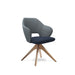 Jude - Single Seater Lounge Chair with Pyramid Oak Legs.
