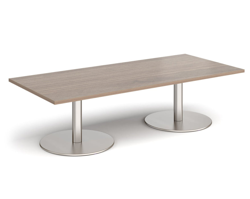 Monza - Rectangular Coffee Table - Brushed Steel Base