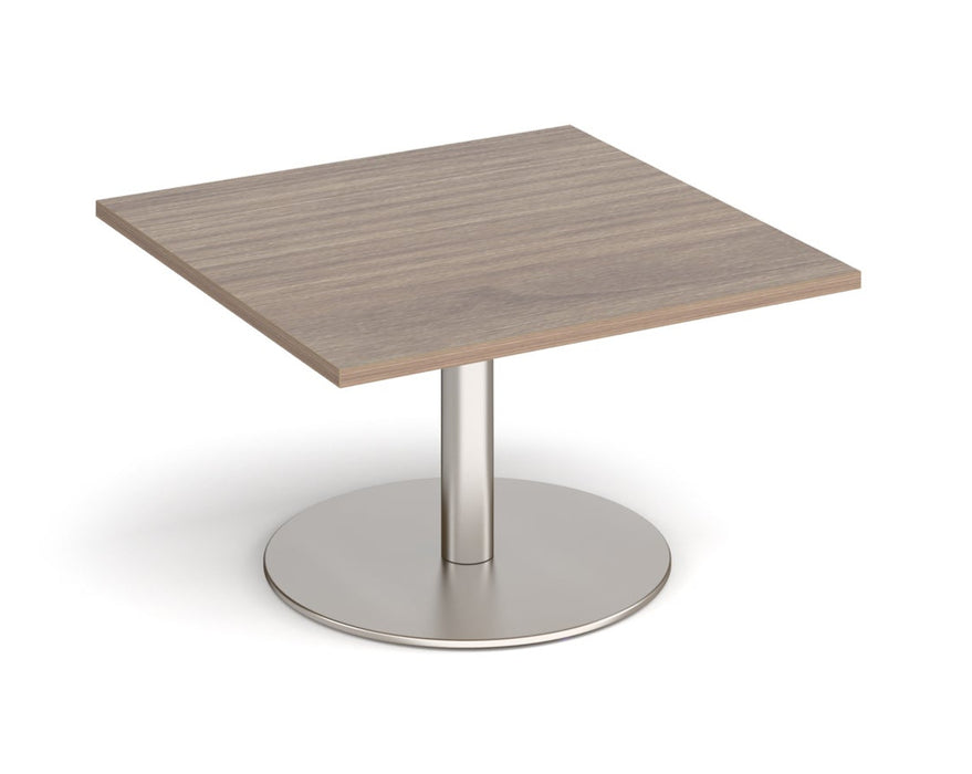 Monza - Square Coffee Table - Brushed Steel Base