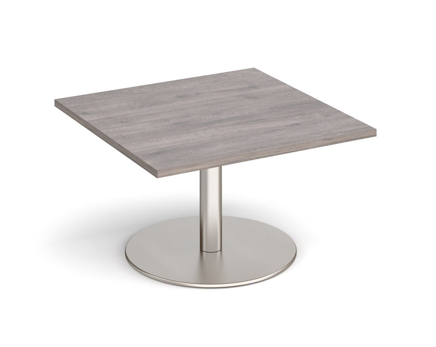 Monza - Square Coffee Table - Brushed Steel Base