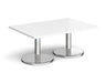 Pisa - Rectangular Coffee Table - Chrome Base.