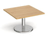 Pisa - Sqaure Coffee Table - Chrome Base.