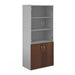 Universal Combination Units With Wood Doors & Glass Doors - Four Shelves.