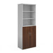 Universal Combination Units With Wood Doors & Open Tops -  Five Shelves.