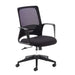 Toto - Black Mesh Back Operator Chair with Black Fabric Seat and Black Base.