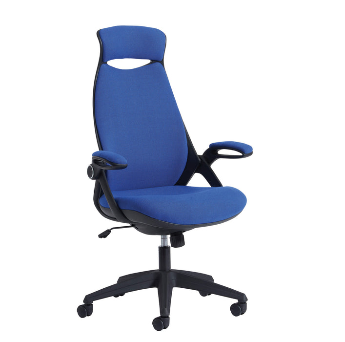 Tuscan - High Back Fabric Managers Chair with Head Support.