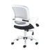 Tyler - Mesh Back Operator Chair with White Frame.