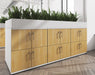 Wooden Planter 1600mm Wide to Fit on Side-by-Side Wooden Lockers.